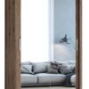 Kledingkast met spiegels 150 cm breed Monastery eiken