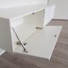 Zwevend tv-meubel Bobbie 140 Wit | klep open
