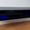 Tv-meubel Bobbie LED Mat zwart - Hoogglans zwart