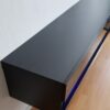 Bovenkant tv-meubel Bobbie LED Mat zwart - Hoogglans zwart