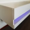 Tv-meubel Bobbie LED Mat wit - Hoogglans wit