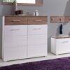 Foto wandkast Home Wit - Truffel eiken