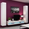 Tv-wandmeubel Patty Mat wit - Hoogglans wit